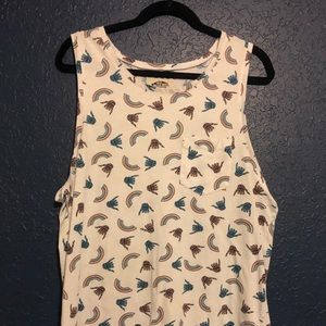 Vans skull and rainbow men’s tank